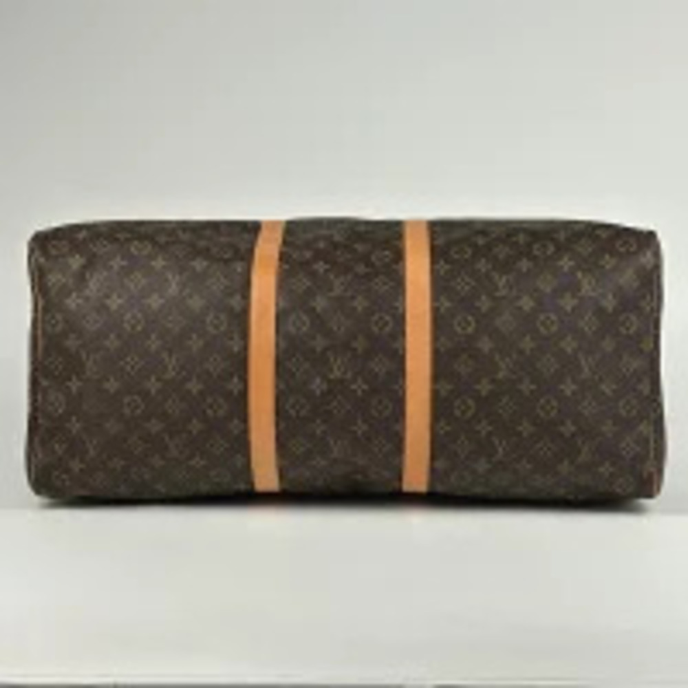Louis Vuitton Bag Travel Brown Boston Handbag Keepall Monogram Business Brown